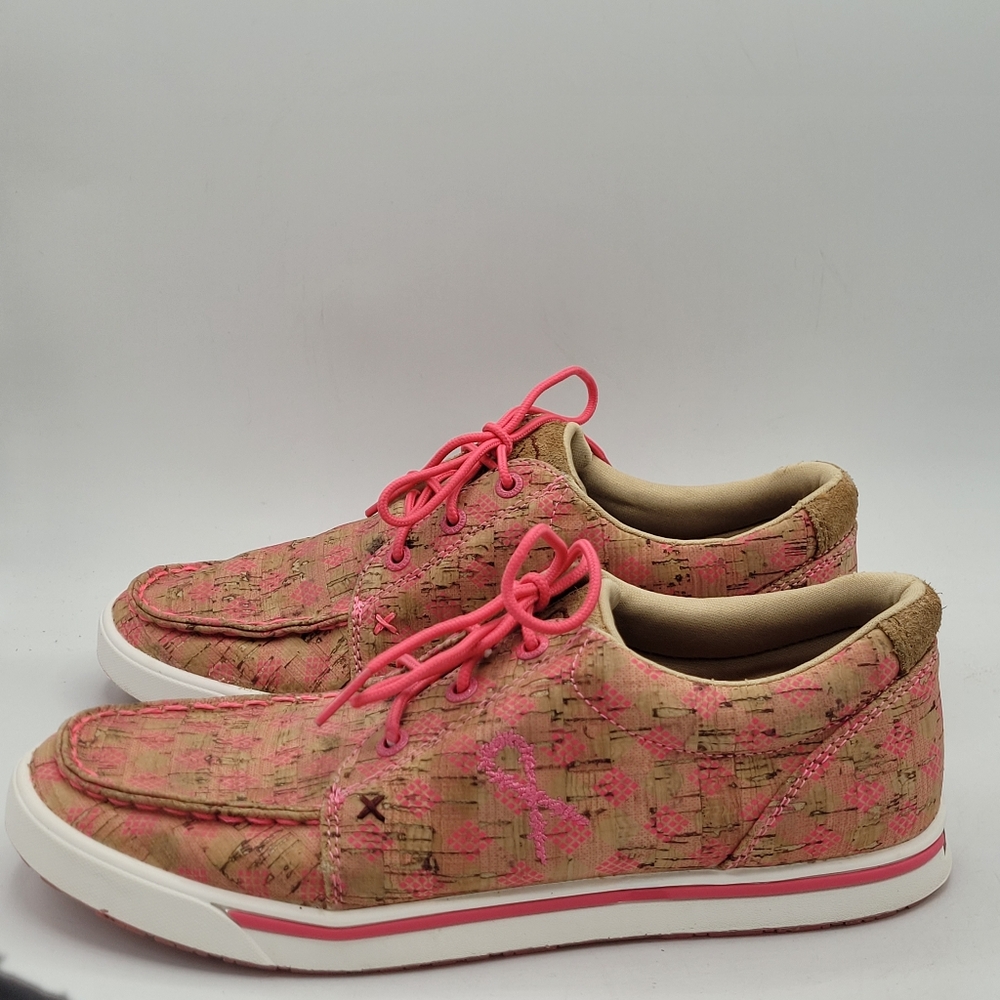Twisted X Breast Cancer Awareness Shoes Size 8.5 M - Picture 15 of 16